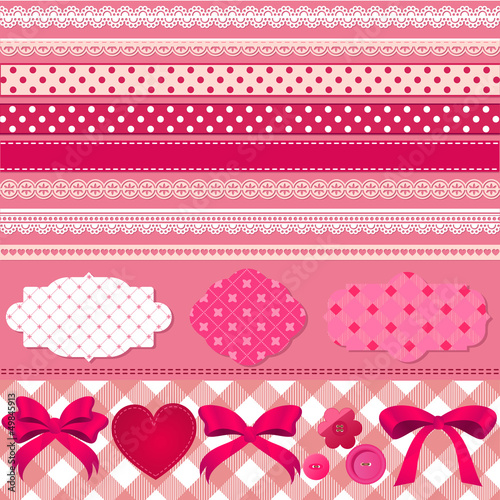pink scrapbook set