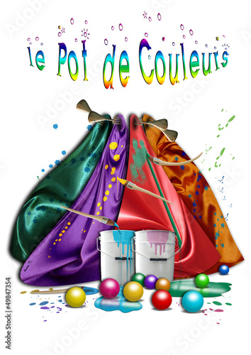 le pot de couleur photo