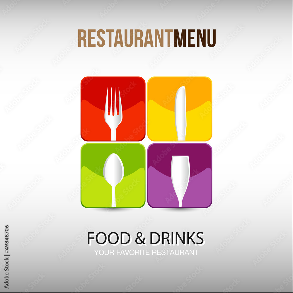 Fototapeta premium Restaurant Logo