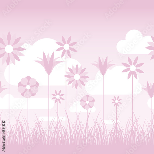 Soft Pink Flower Background