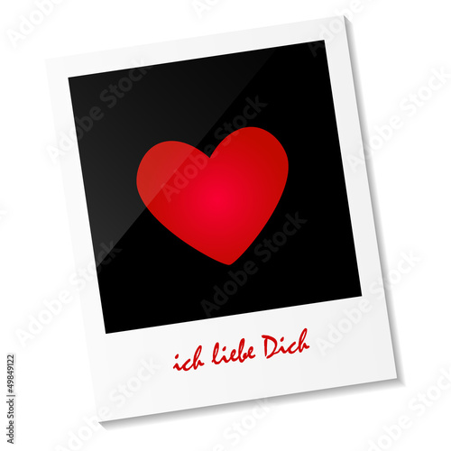 Polaroid "ich liebe Dich"