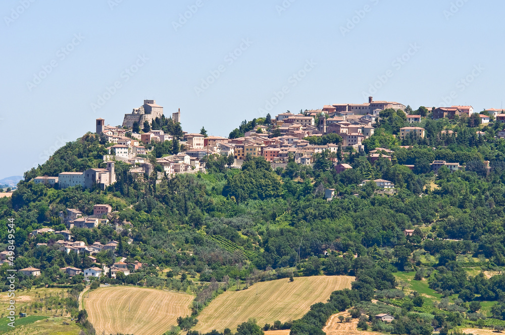 Panoramic view of San Marino. Emilia-Romagna. Italy.