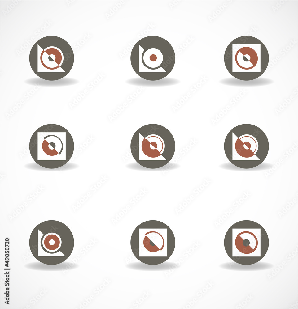 Set of elements for design Set of elements for design