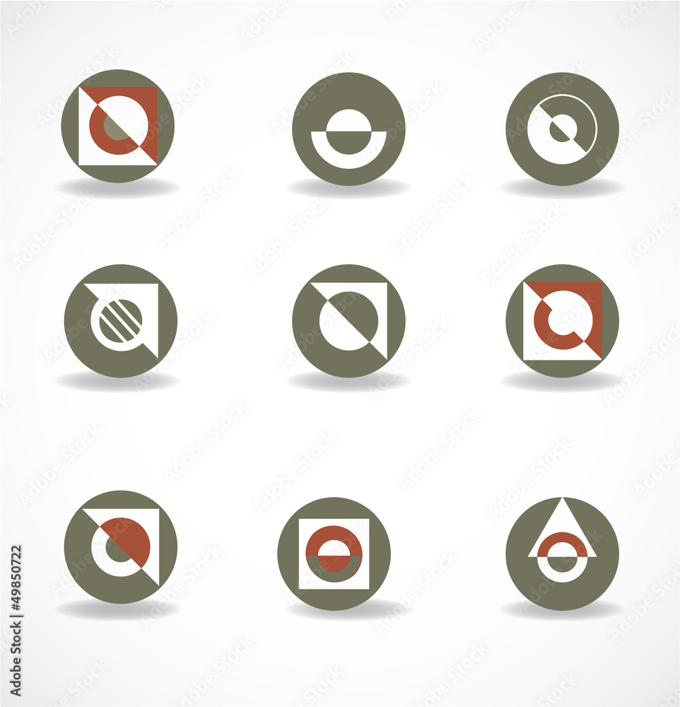 Set of elements for design Set of elements for design