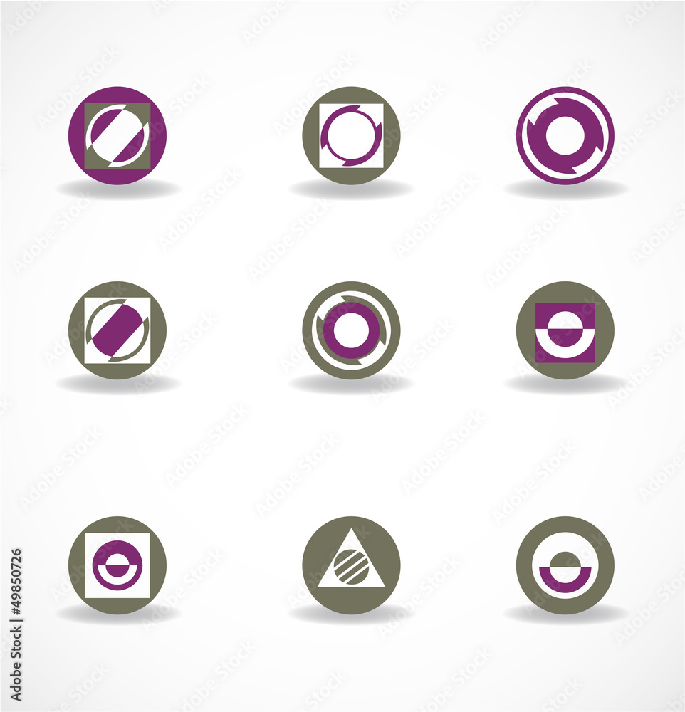 Set of elements for design Set of elements for design