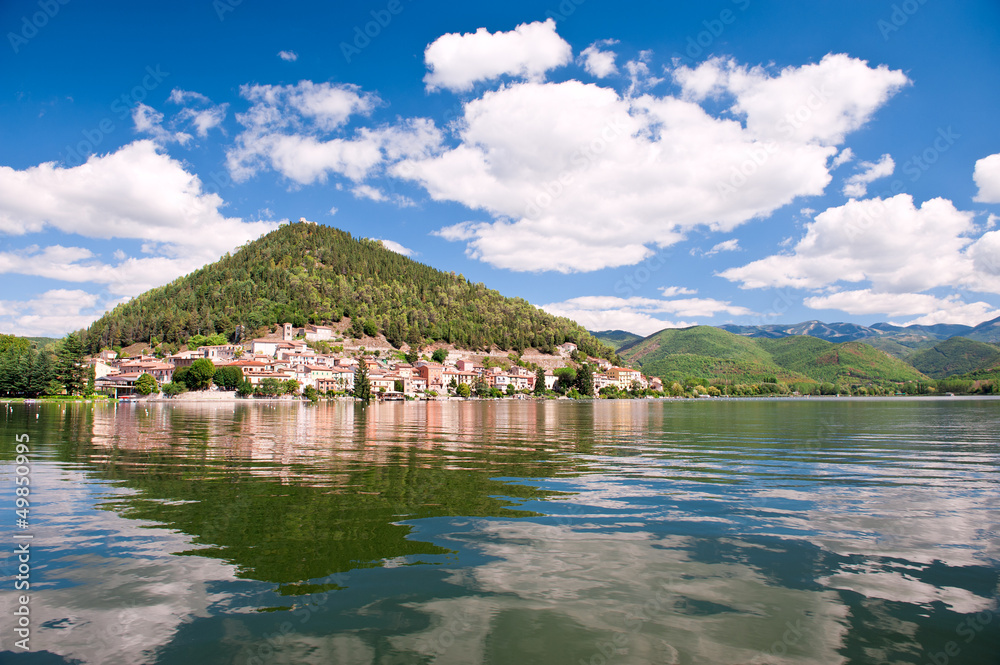 Fototapeta premium Italy. Piediluco Lake. Terni, Umbria