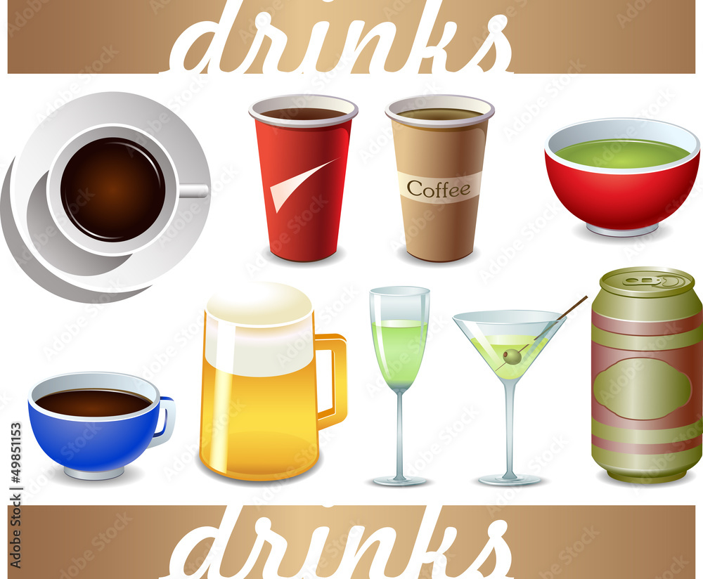 Obraz premium drinks icon
