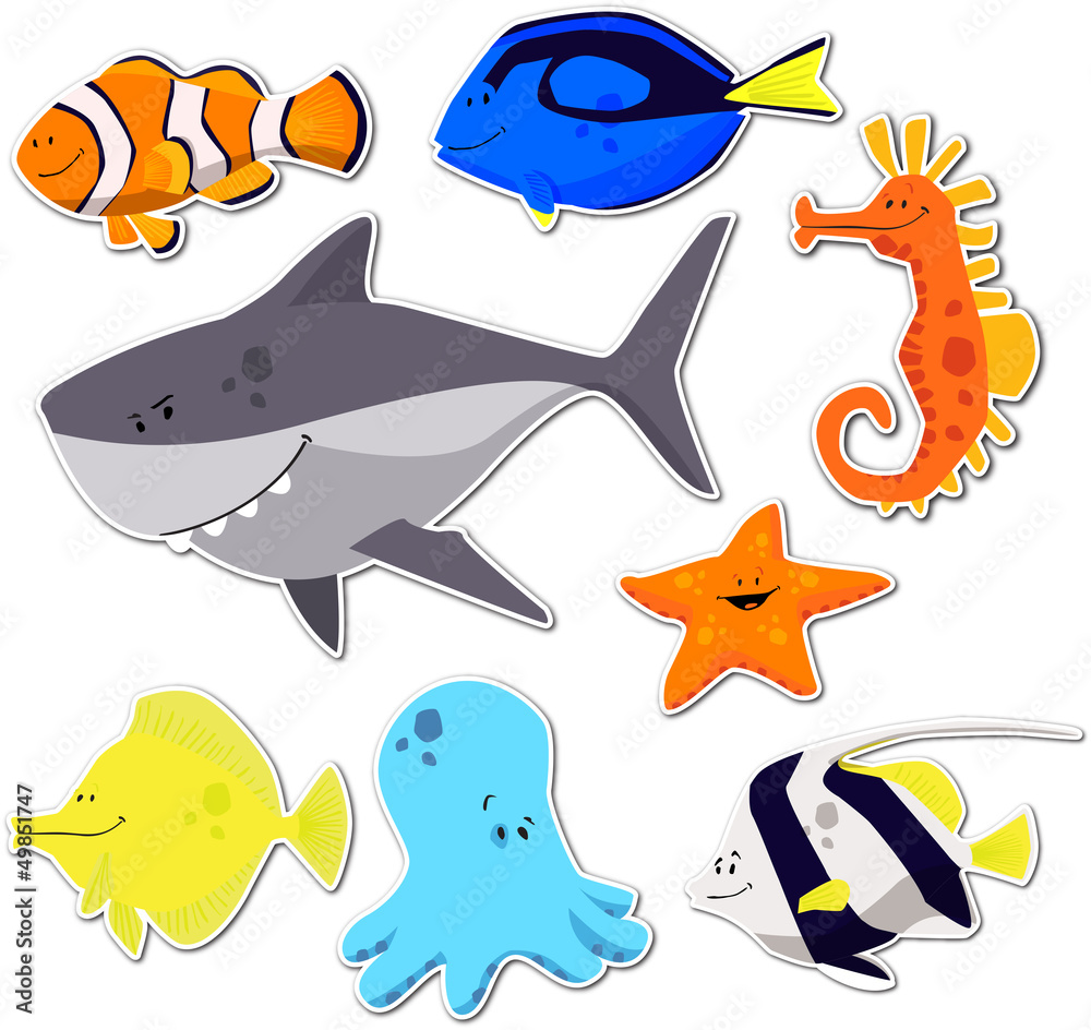 Obraz premium poissons exotiques