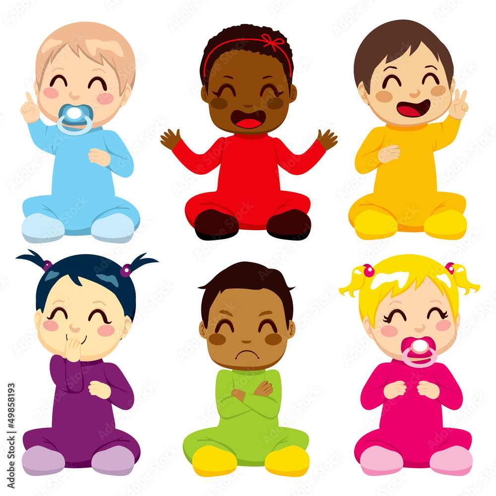 Multi-ethnic Baby Kids Multi-ethnic Baby Kids