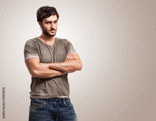 Картината върху платно Handsome man portrait