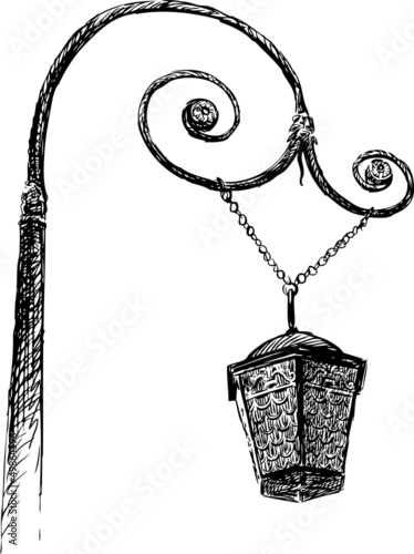 old fashioned lamp