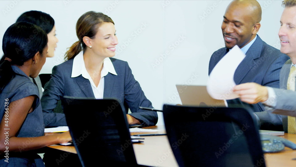 Meeting Multi Ethnic Business People Meeting Multi Ethnic Business People