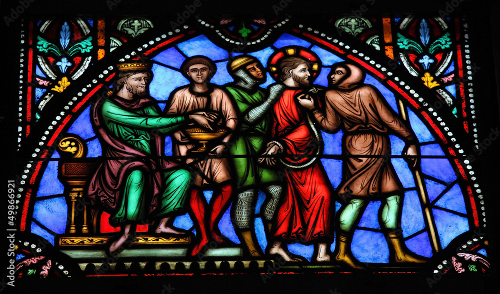 Jesus on Good Friday - Stained Glass