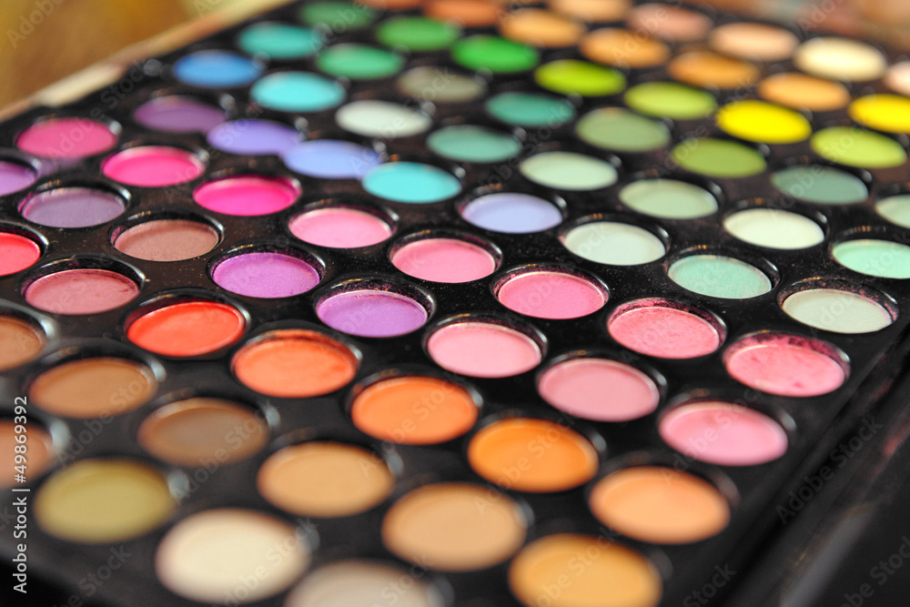 Large array of eye shadows Large array of eye shadows