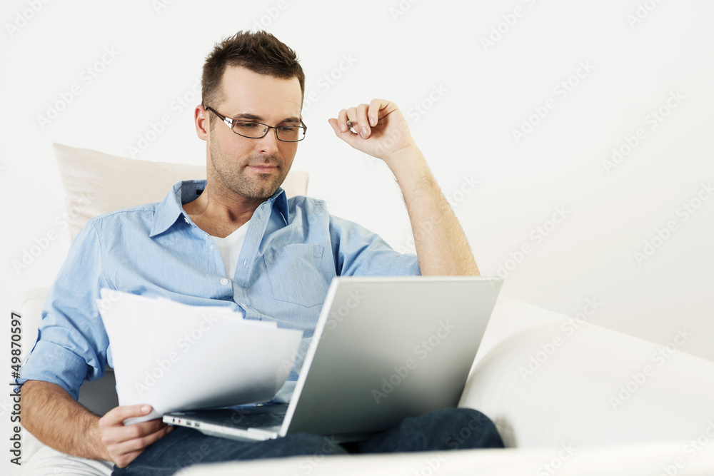 Working at home. Working at home.