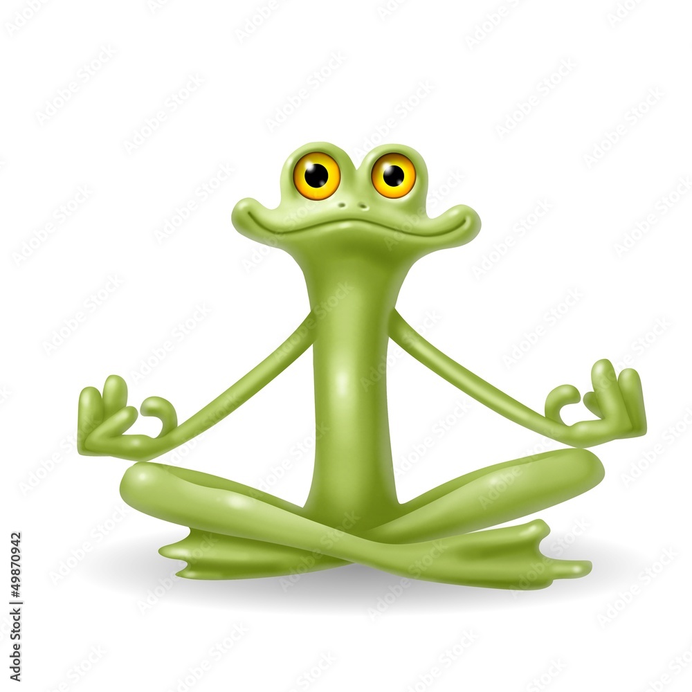 Obraz premium geko yoga