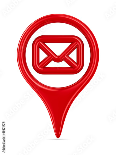 envelope traffic sign on wh...