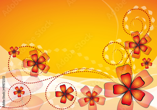 blumenhintergrund orange