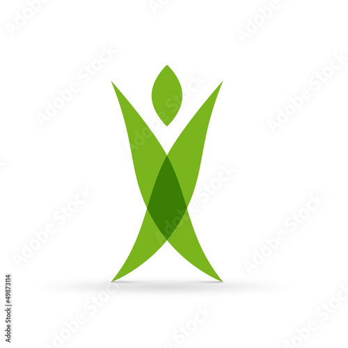 Vector Logo green man