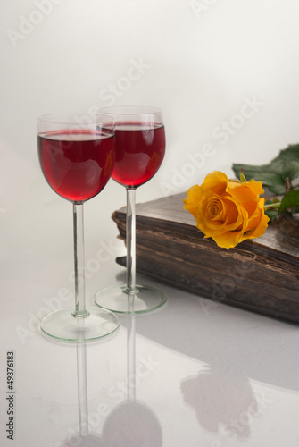 Glasses with Red Wine