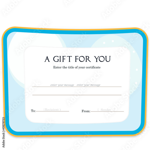 gift certificato