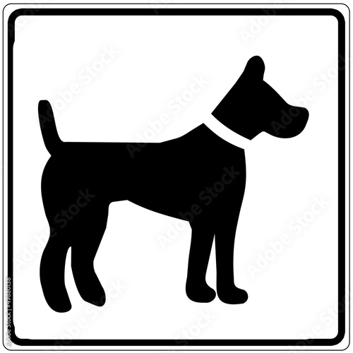 Schild wei   - Hundepension