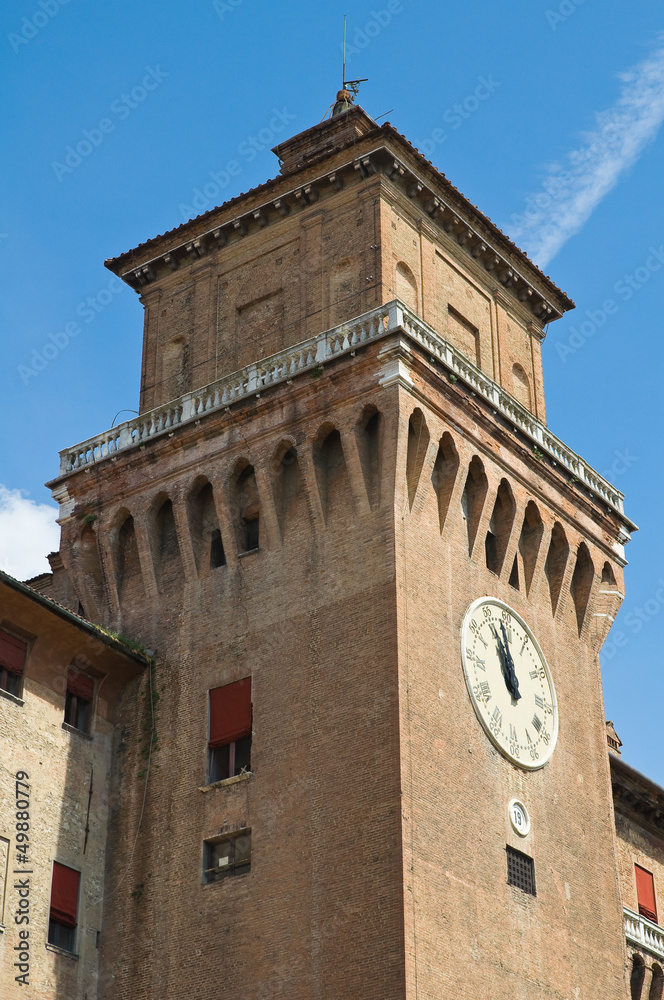 The Este Castle. Ferrara. Emilia-Romagna. Italy.