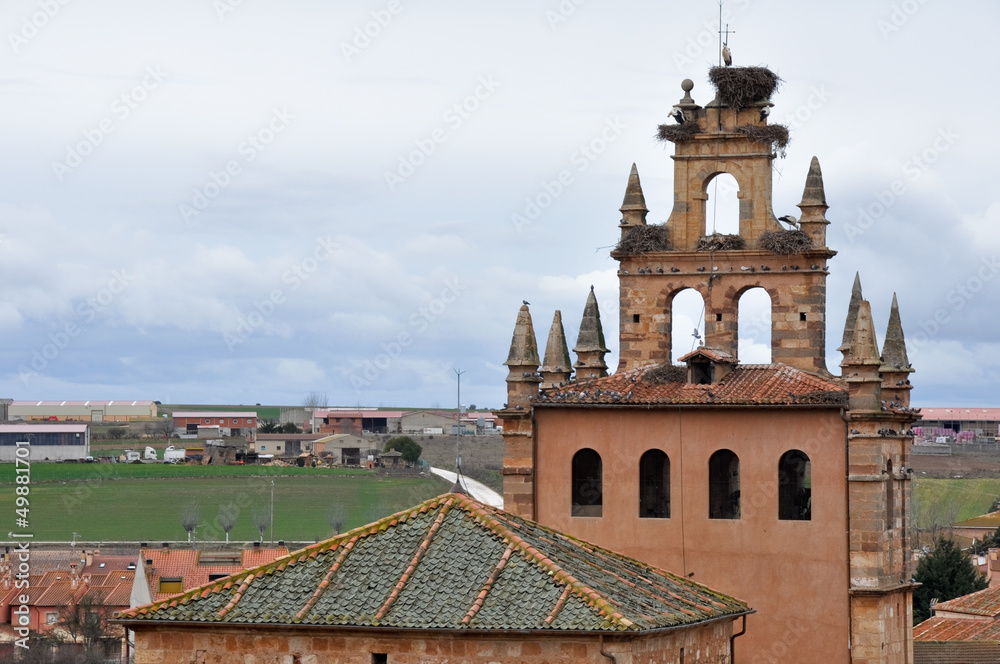 Belfry of Church of St. Mary Major, Ayllon, Segovia (Spain)