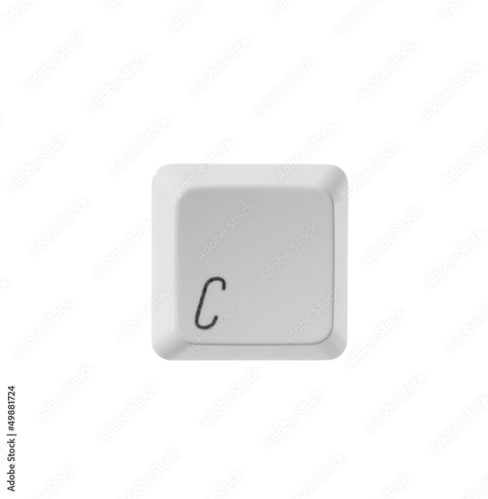 letter C white computer keyboard letter C white computer keyboard