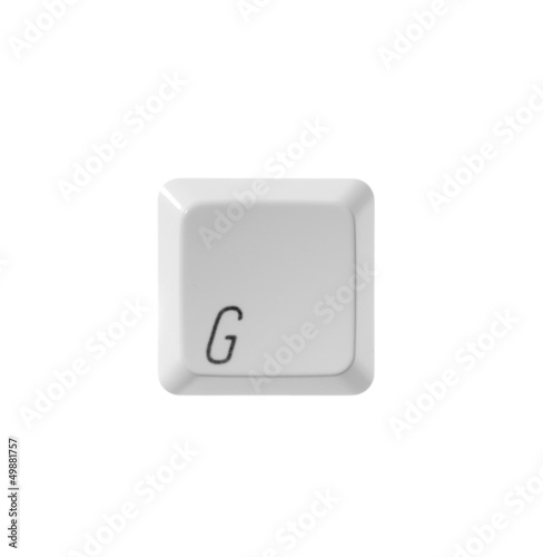 letter G white computer keyboard