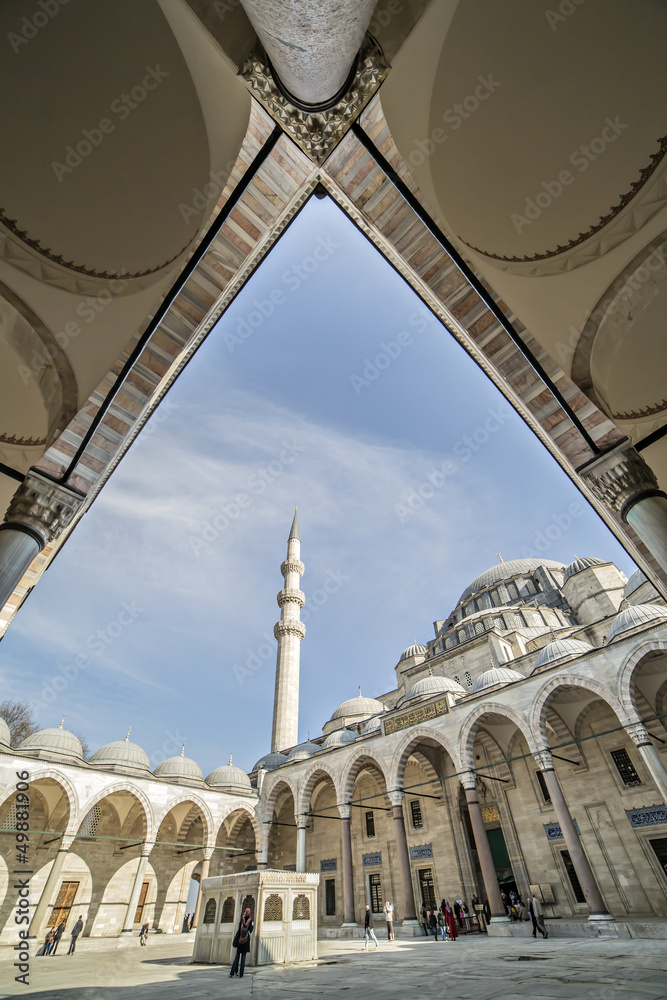 Fototapeta premium The Suleymaniye Mosque, Istanbul, Turkey