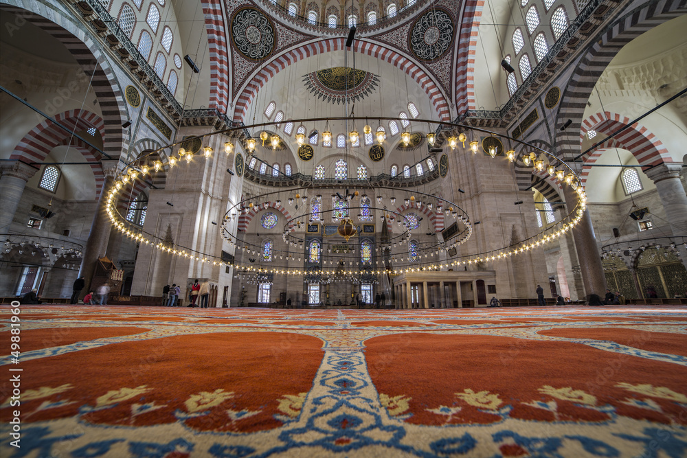 Obraz premium The Suleymaniye Mosque, Istanbul, Turkey