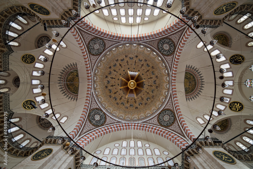Obraz premium The Suleymaniye Mosque, Istanbul Turkey