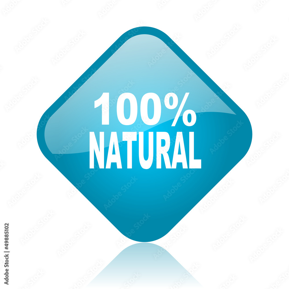 natural blue square glossy web icon natural blue square glossy web icon