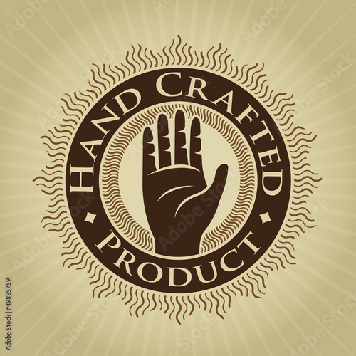 Vintage Styled Hand Crafted Product Seal / Label