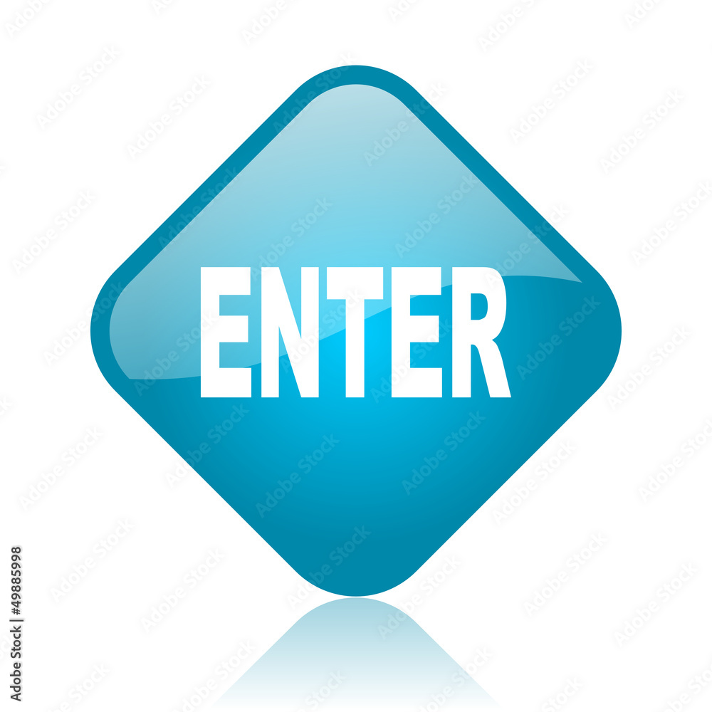 enter blue square glossy web icon enter blue square glossy web icon