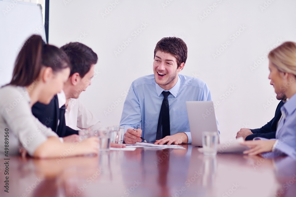 Fototapeta premium business people in a meeting at office
