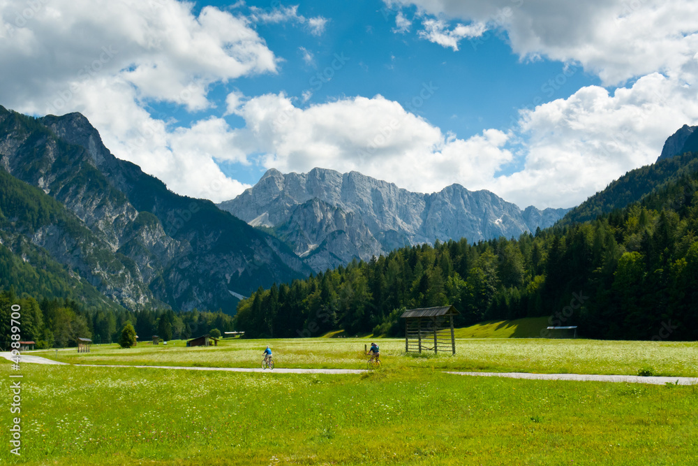 Cycling in Planica Valley