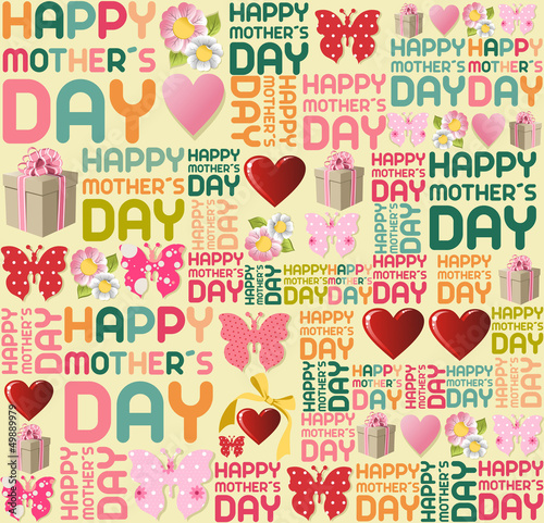 Happy mother Day pattern