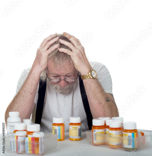 senior with too many prescriptions
