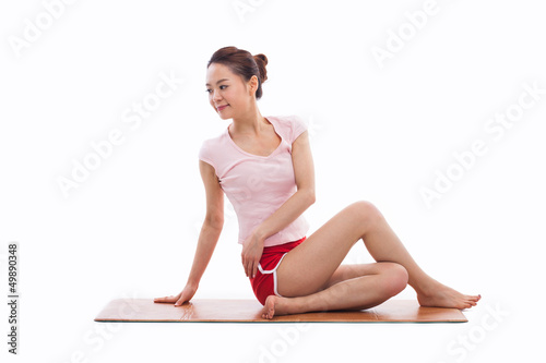 Young Asian woman  exercise yoga