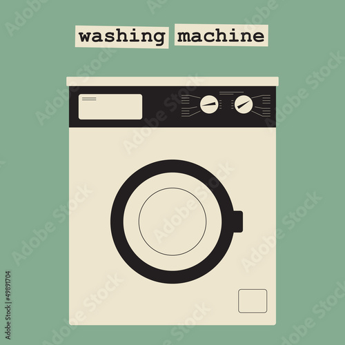 A typical  front-loading washing machine