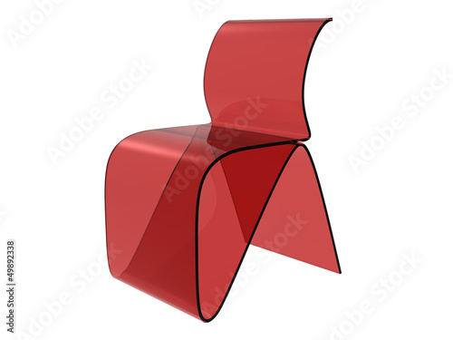 Red Plastic Sheet Chair