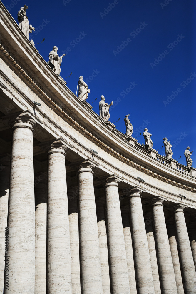 Low angle view of Berninis Column, Vatican City