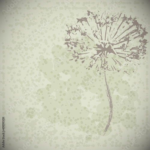 vector abstract vintage flower