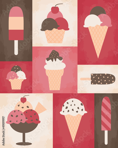 Retro Ice Cream Poster