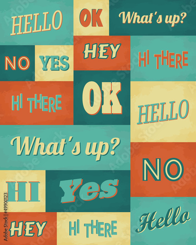 Retro Typography Poster