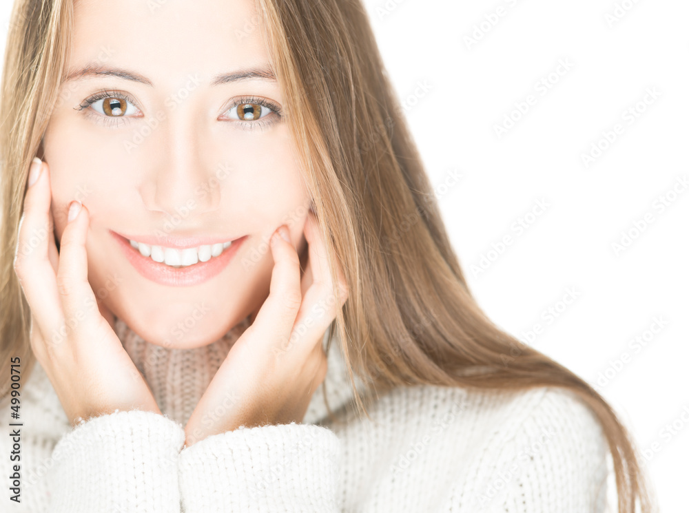 Portrait of beautiful sexy girl isolated on white. Portrait of beautiful sexy girl isolated on white.