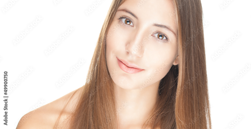 Portrait of beautiful sexy girl isolated on white. Portrait of beautiful sexy girl isolated on white.