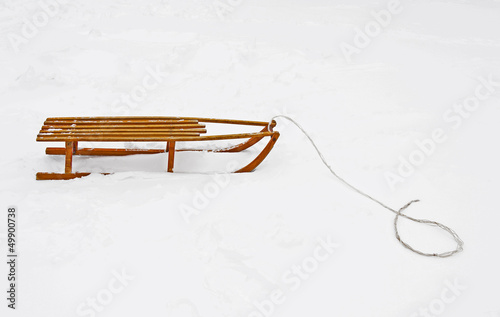 Wooden sled